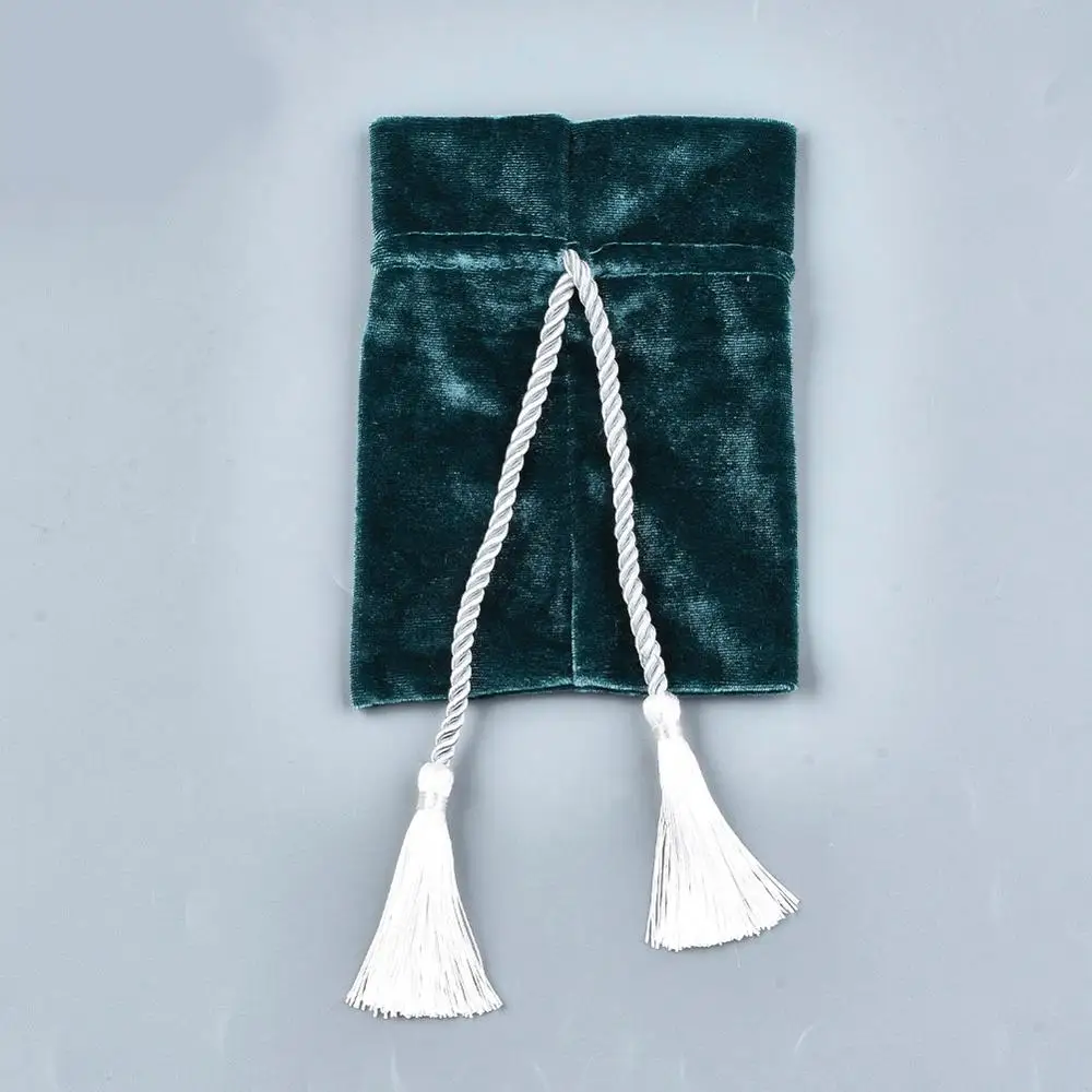 

10pcs Velvet Packing Pouches Jewelry Drawstring Bags with 3-Ply Polyester Rope Tassel Wedding Christmas Candy Packing Gift Bags
