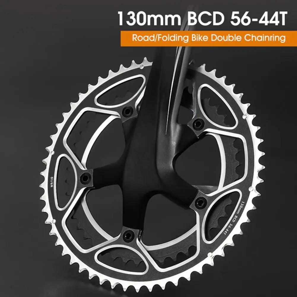 Интегрированная Звездочка для велосипеда цепь из алюминиевого сплава с матовой