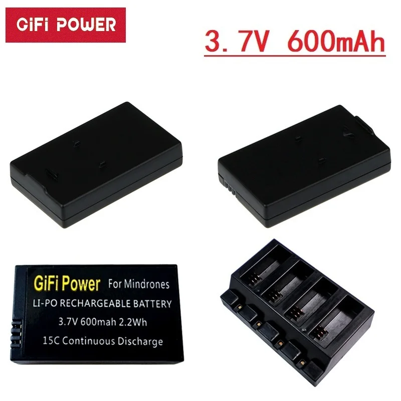 3 7 V 600mah Замена литий полимерный Батарея большой Ёмкость дроны для попугай