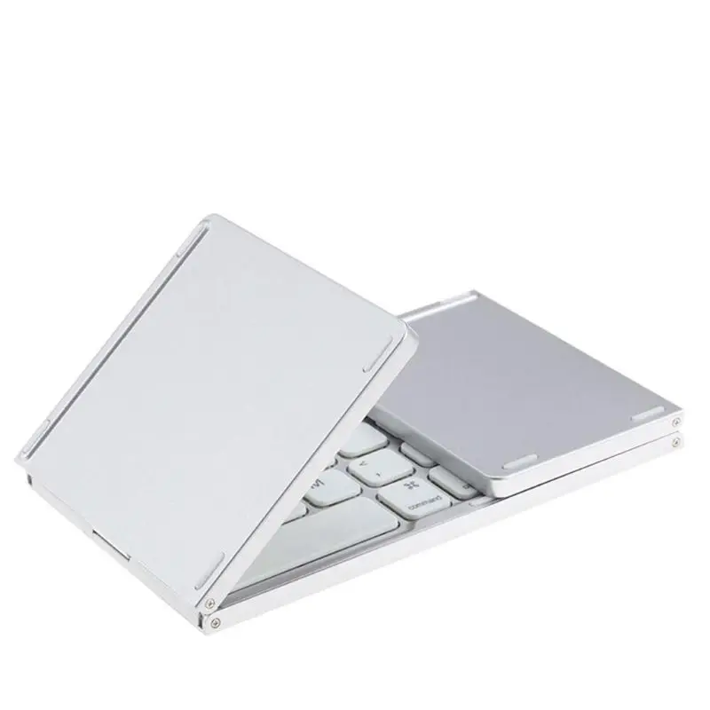 

Universal Three Flipping Wireless Bluetooth Folding Mini Keyboard with Touchpad for Tablet Cellphone Computer Portable Travel Ho