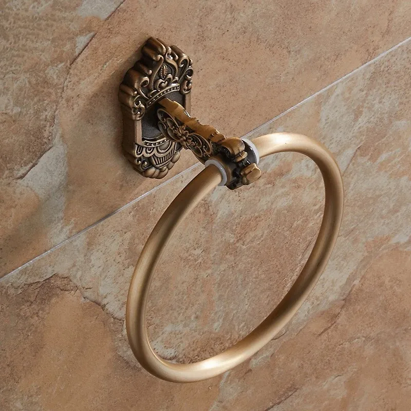 Декоративные кольца для полотенец античное настенное крепление белого и черного