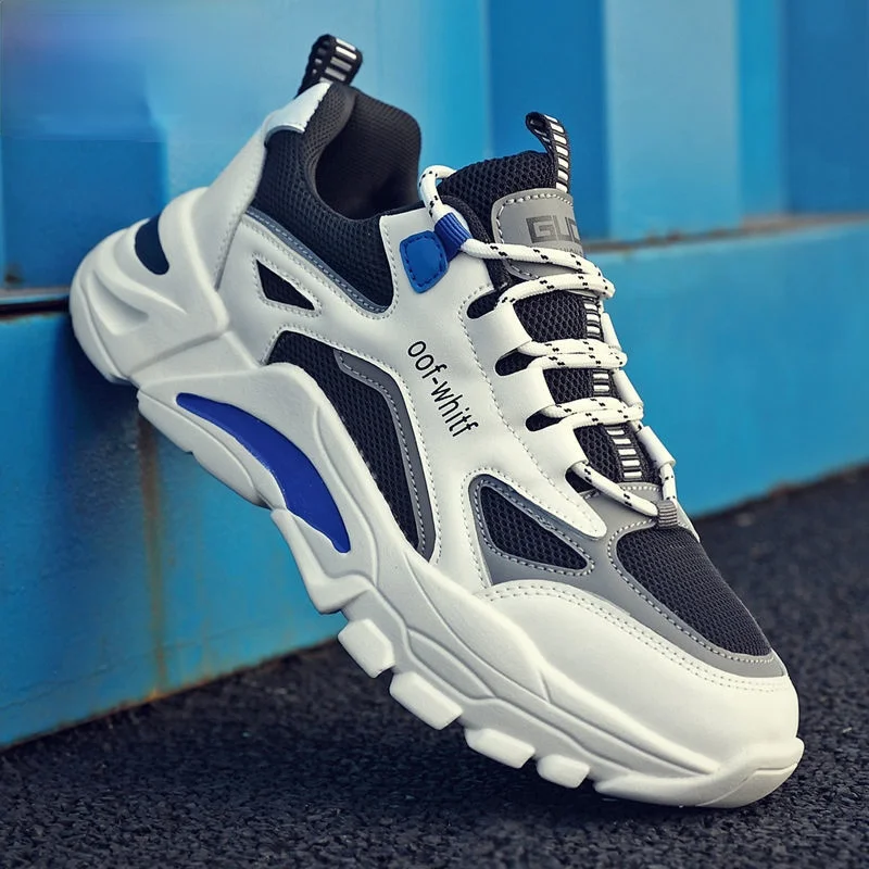 

Fashion Sneakers Lightweight Men Casual Shoes Breathable Male Footwear Lace Up Walking Shoe