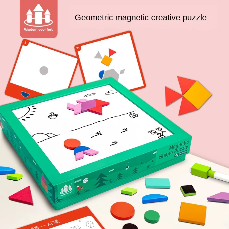 Детская деревянная головоломка интеллектуальная необычная многофункциональная