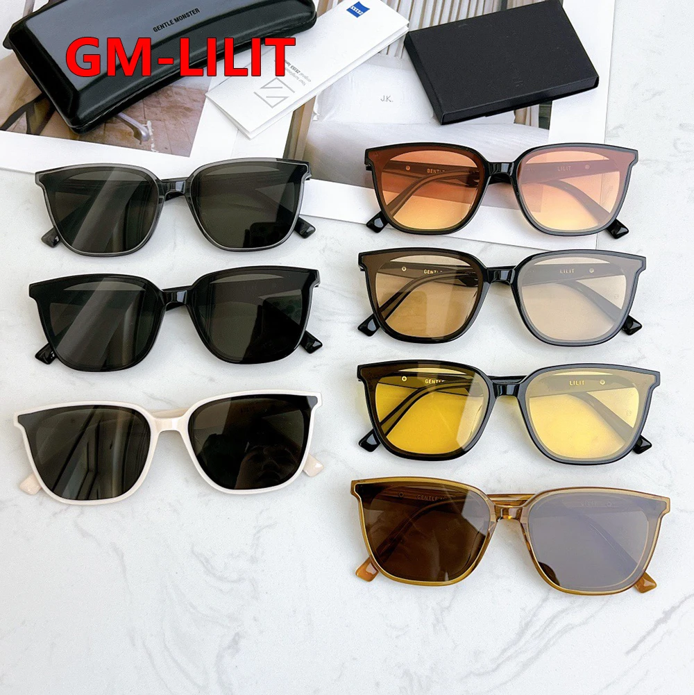 

2022 Fashion GM LILIT Brand square men women Sunglasses Gentle LOCELL Acetate Lady Polarized UV400 sunglasses With original box