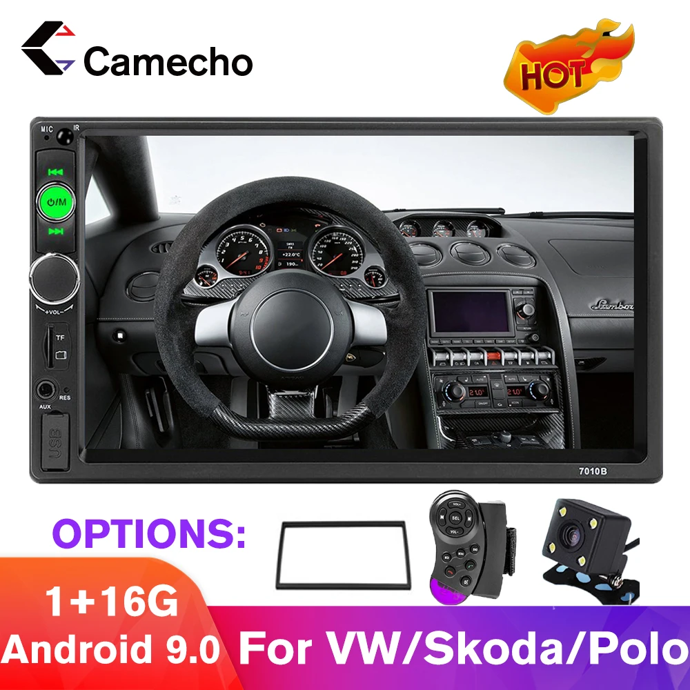 Camecho 2 Din 7 дюймов автомобильное радио Bluetooth мультимедийный плеер Авто аудио стерео