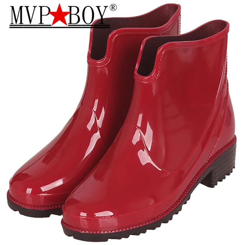 Новинка 2020 года Модные женские непромокаемые сапоги резиновая обувь с
