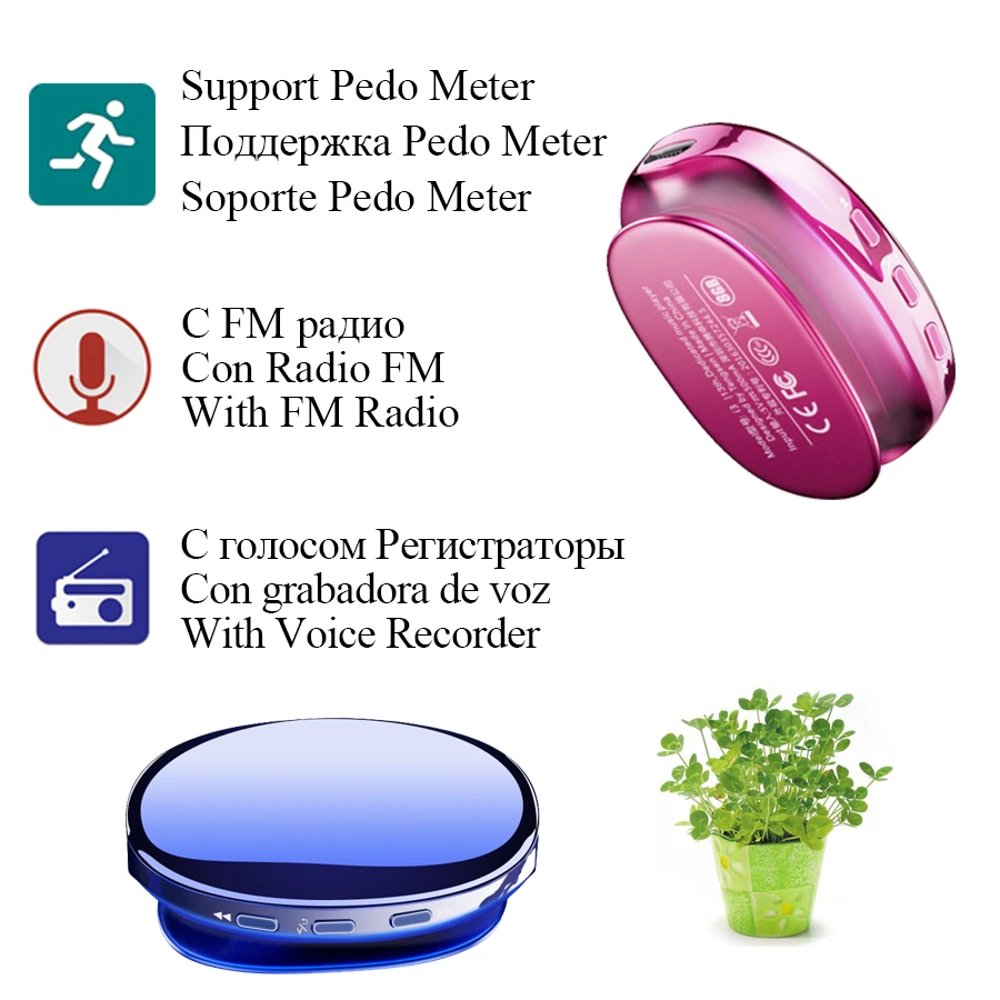 Спортивный mp3 мини зеркальный зажим usb mp3 плеер bluetooth с экраном FM радио flac Металл Портативный hifi mp 3 музыкальный плеер 8 Гб Клип 8g