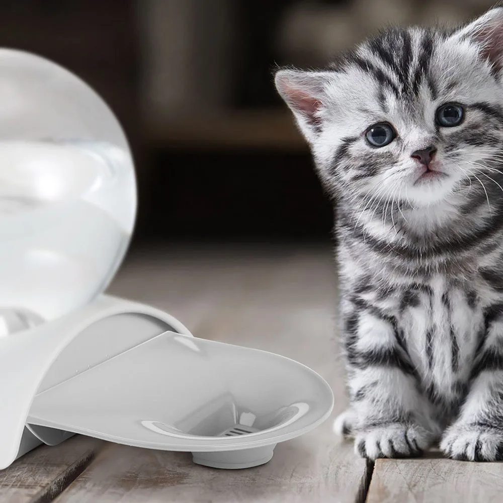 

2.8L Fountain Bubble Automatic Cat Water Feeder Drinking Bowl for Pets Water Dispenser Large Cat Drinker No Electricity