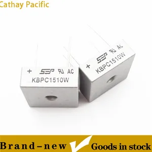 Free shipping New KBPC1510W KBPC2510W KBPC3510W KBPC5010W single-phase rectifier bridge square TYPE KBPC-W = Wire leads
