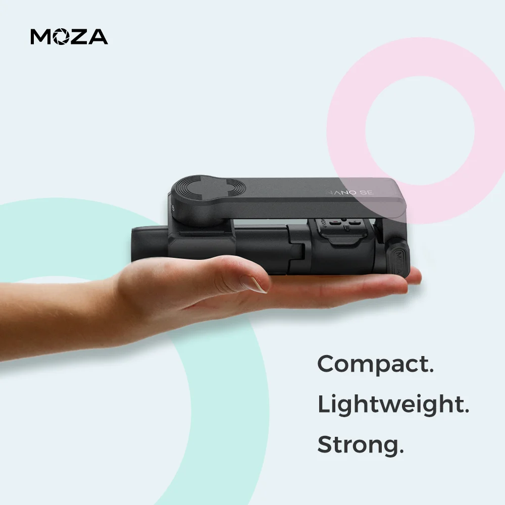 

MOZA NANO SE Stabilizer Portable Extension Selfie Stick for iPhone Samsung Huawei Phone Handheld Gimbal for Vlog Travel Shooting