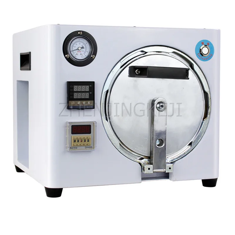 

110-220V Vacuum Defoaming Machine Automatic High Pressure Deaerator OCA Dry Glue Laminating Cellphone Screen Repair Equipment