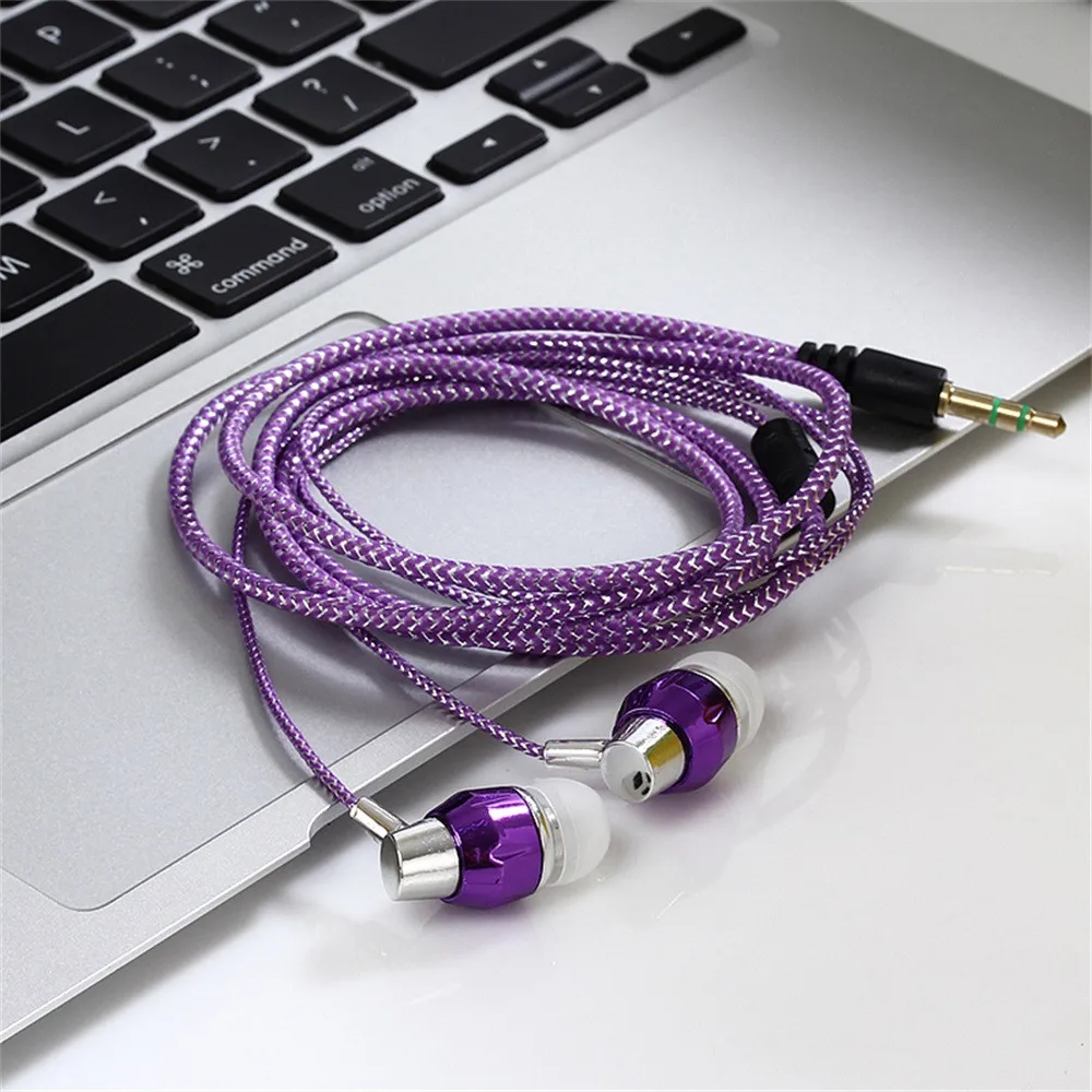 Универсальные стереонаушники-вкладыши 3 5 мм металлические наушники-вкладыши с