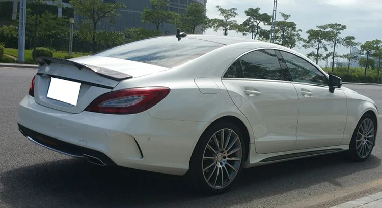 Для Mercedes класс CLS W218 седан Спойлер углеродного волокна задний спойлер багажника крыло 2011 2012 2013