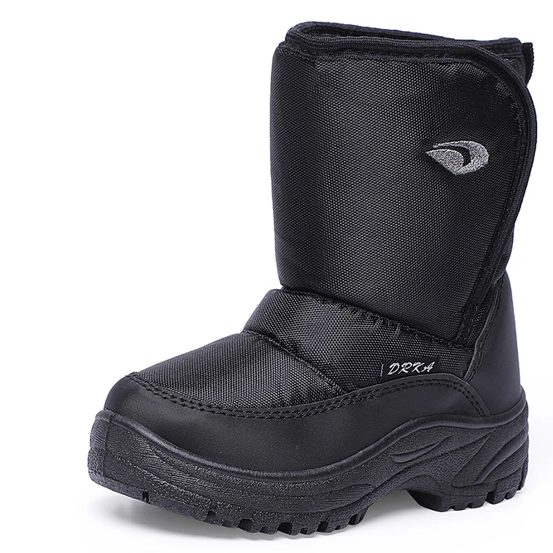 Мужские Ботильоны размера плюс 45-46 Зимние непромокаемые ботинки на танкетке с