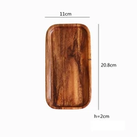 a to f style nordic style acacia pallet style practical plate high quality tableware set brown for kitchen fixture new