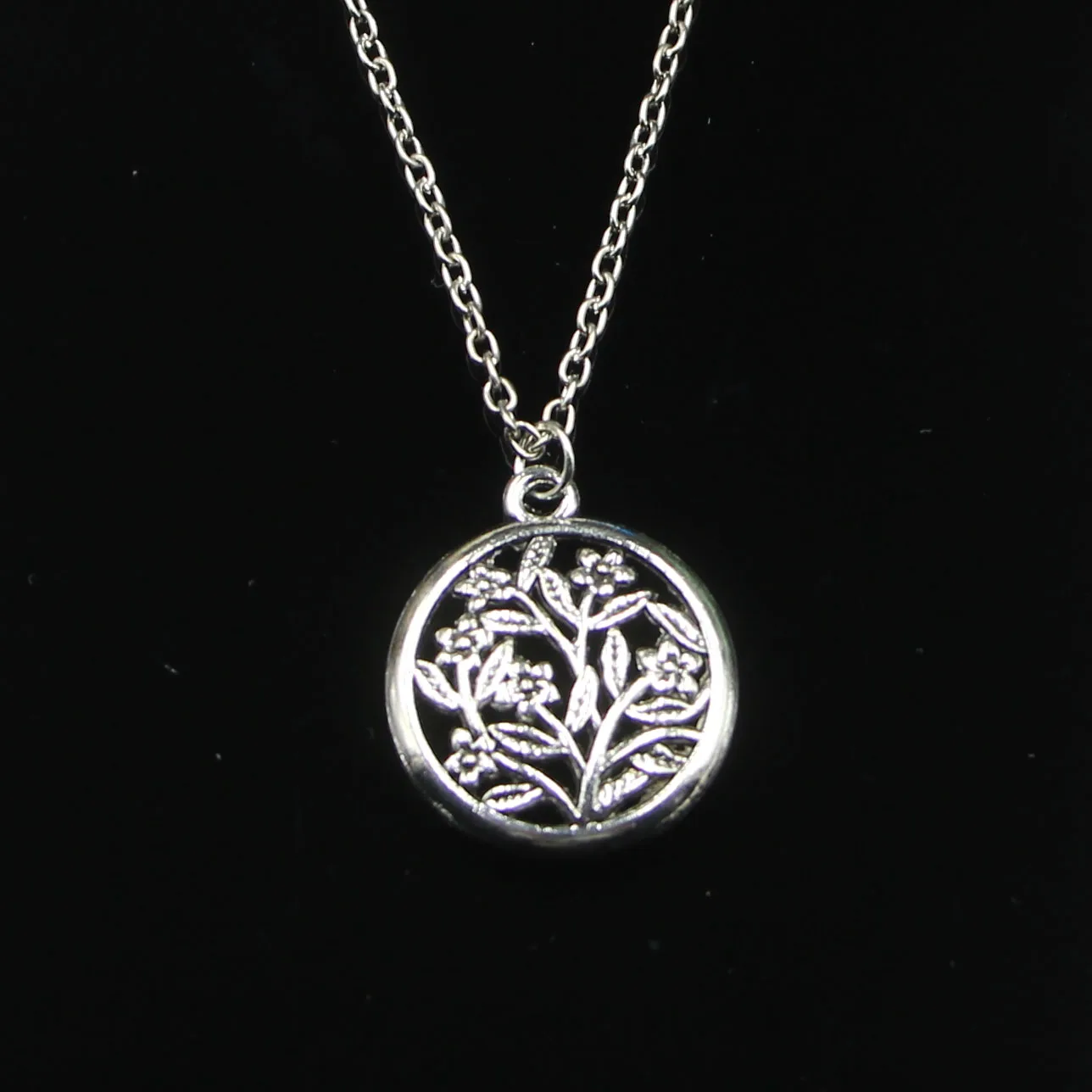 Мода 23 мм Круг ожерелье с подвеской в виде звено цепи для женщин колье креативные