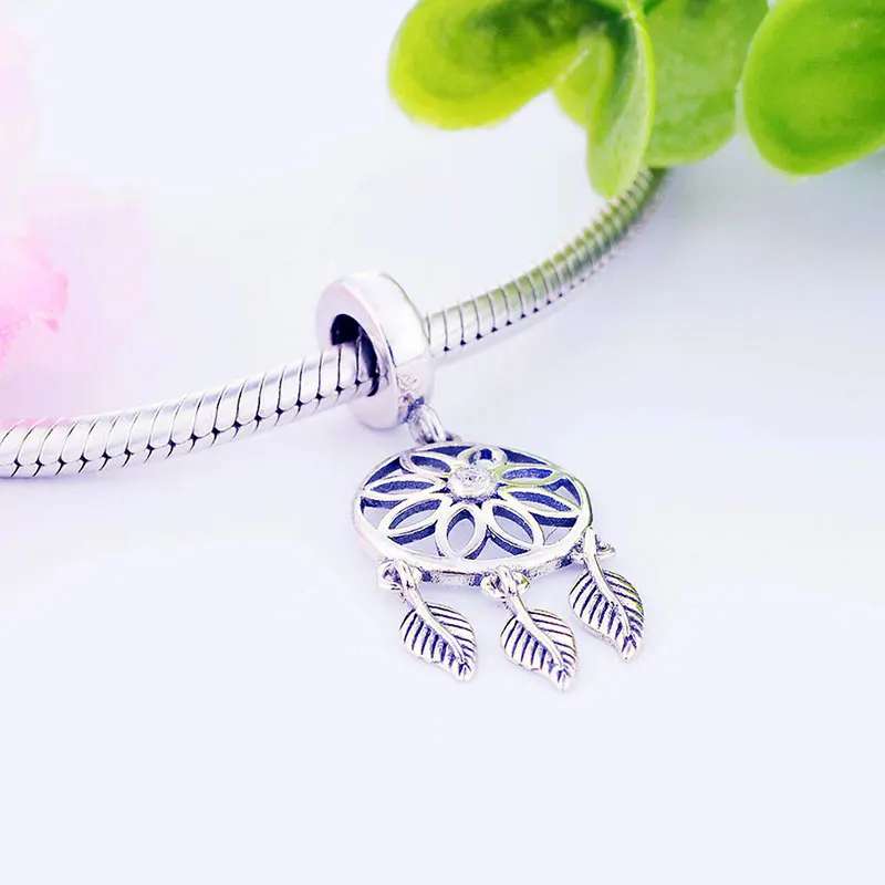 Браслет ручной работы Ловец снов из серебра 925 пробы | Украшения и аксессуары