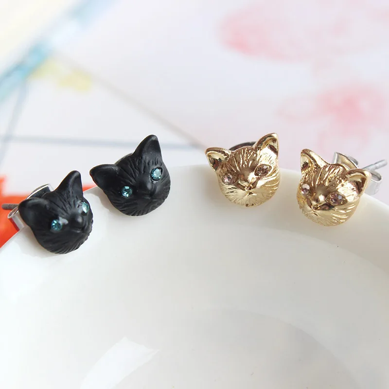 20 шт./лот модные ювелирные изделия металлические Маленькие стразы милые серьги с