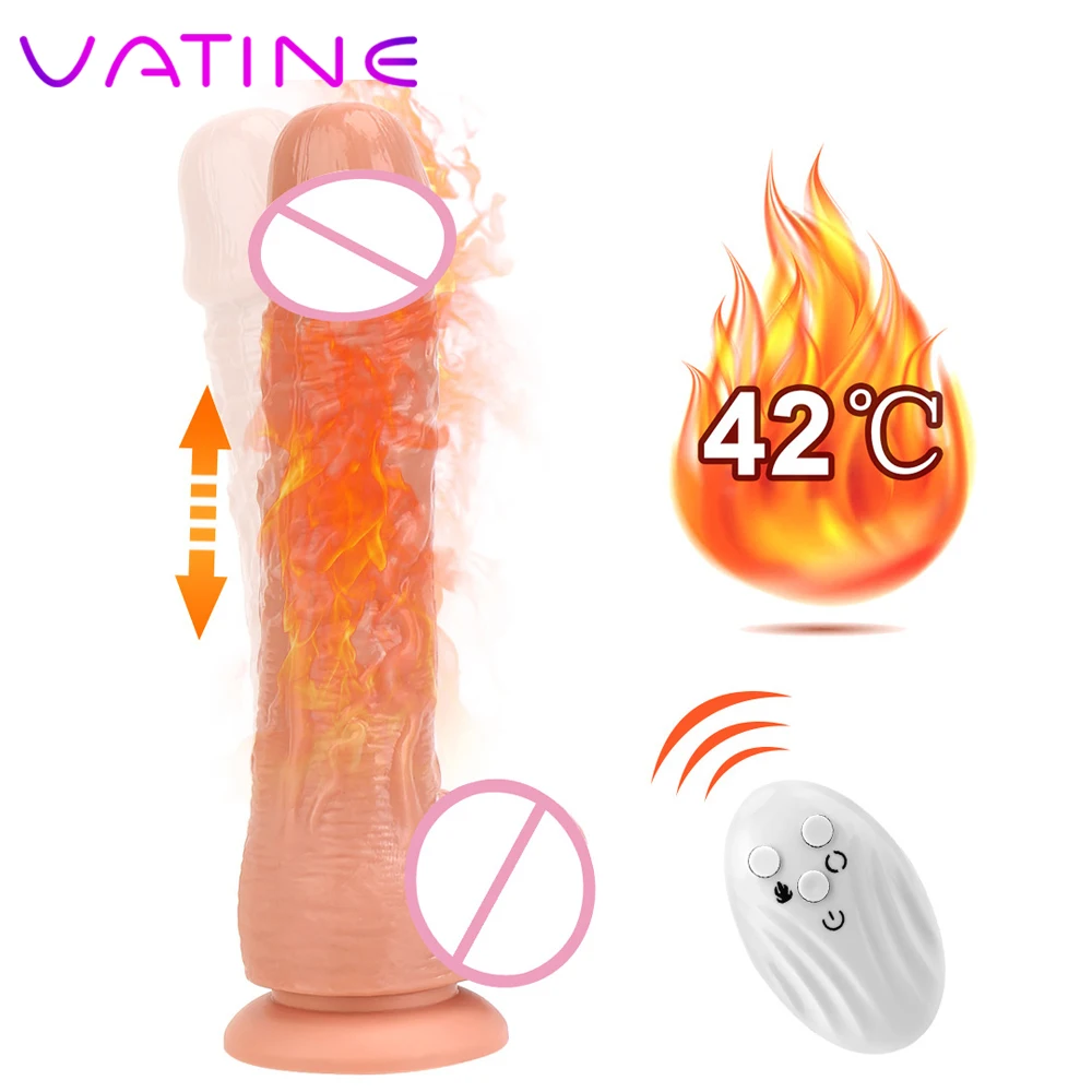VATINE секс-игрушки с пультом дистанционного управления TPE нагревательный телескоп