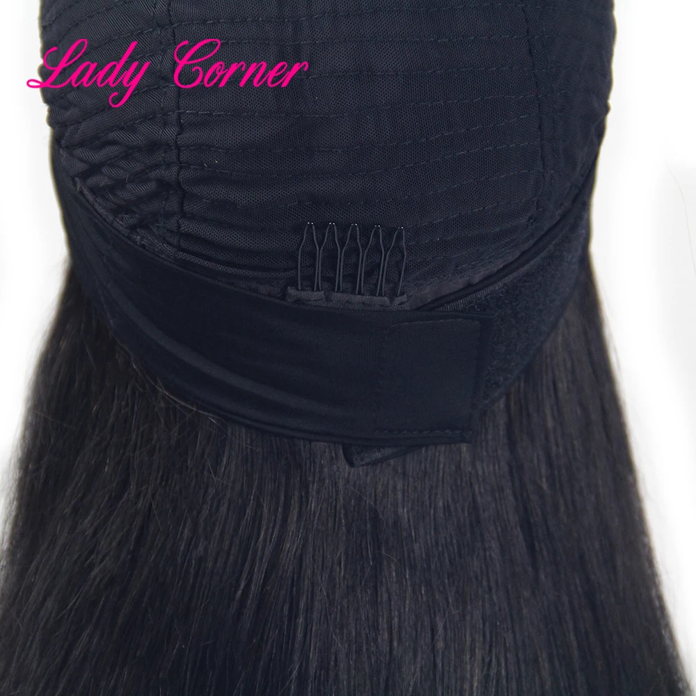 

Lady Corner Headband Wig Human Hair Wigs For Black Women Brazilian Scarf Wig No Gel Glueless Remy Curly Human Hair Wigs
