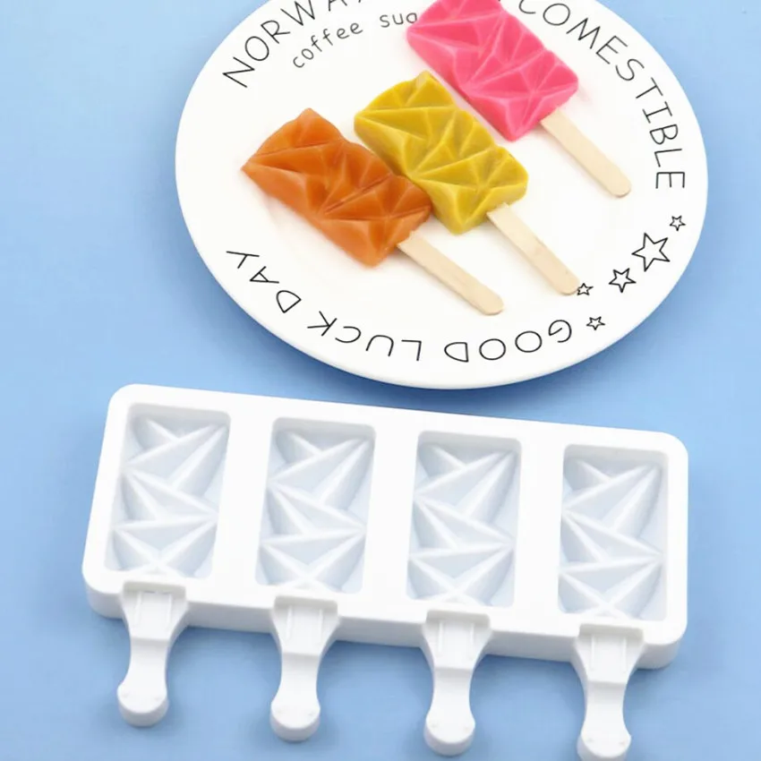 

50PCS Popsicle Stick Ice Cube Maker Cream Tools Model Special-Purpose Wooden Craft Stick Lollipop Mold Accessories