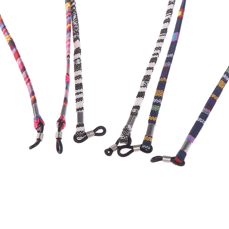 

1/5Pcs Eyeglass Sunglasses Cotton Neck String Cord Retainer Strap Eyewear Lanyard Holder With Silicone Loop 5mm Wide
