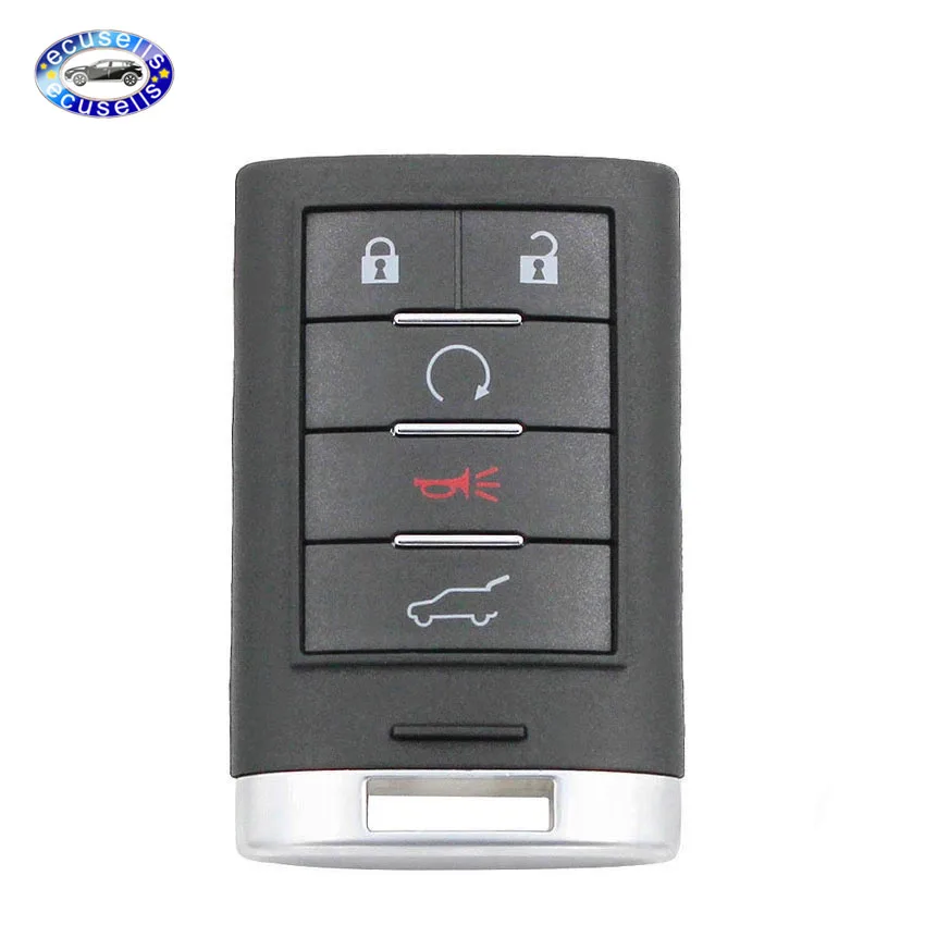 5 кнопок дистанционного ключа оболочки для CADILLAC SRX 2007 2012 умный пульт чехол входа