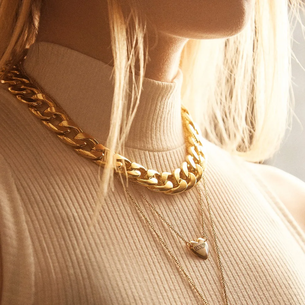 Модное женское ожерелье BA 2020 кабельная цепь из цинкового сплава в богемном стиле