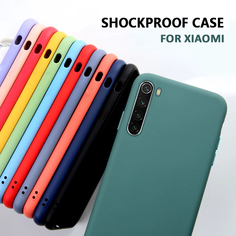 Оригинальный жидкий силиконовый чехол для телефона xiaomi redmi note 8 8t 7 pro k30 6 7a 8a k20 mi 9 9se