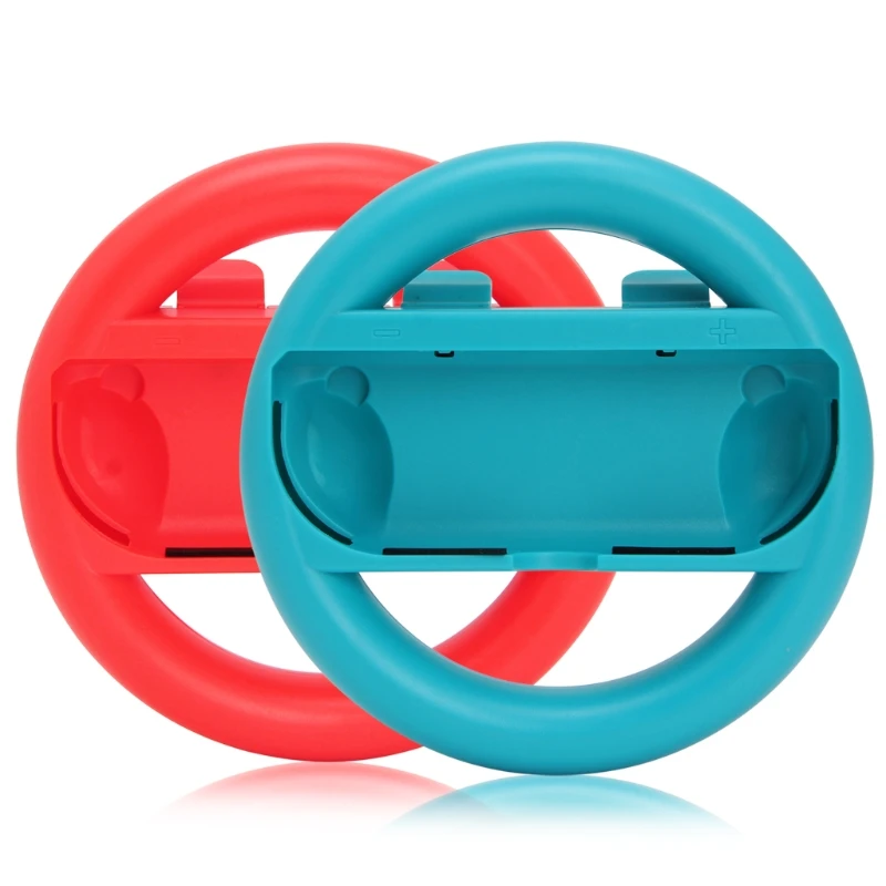 

2pcs Racing Steering Wheel for Nintendos Nintend Switch Joy con Controller Handle Grips for Nitendo Switch Games ABS Material
