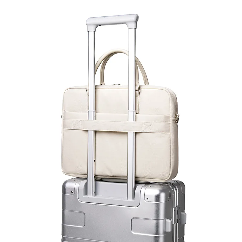 Waterproof Shockproof Briefcases Women Document Workbag Travel Material Laptop Protection Handbag Weekend Shoulder Bag Accessory