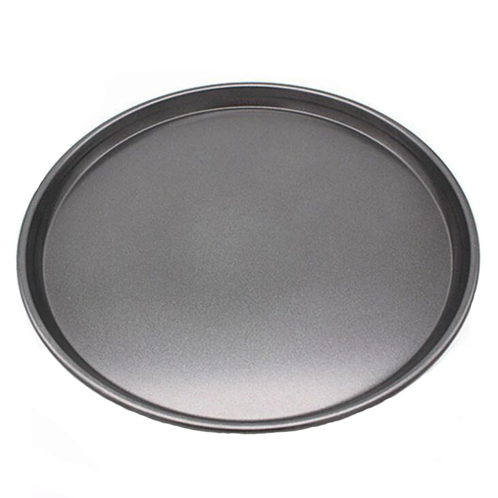 Толстое 9 10 11 дюймов блюдо для пиццы круглое мелкое форма выпечки из углеродистой