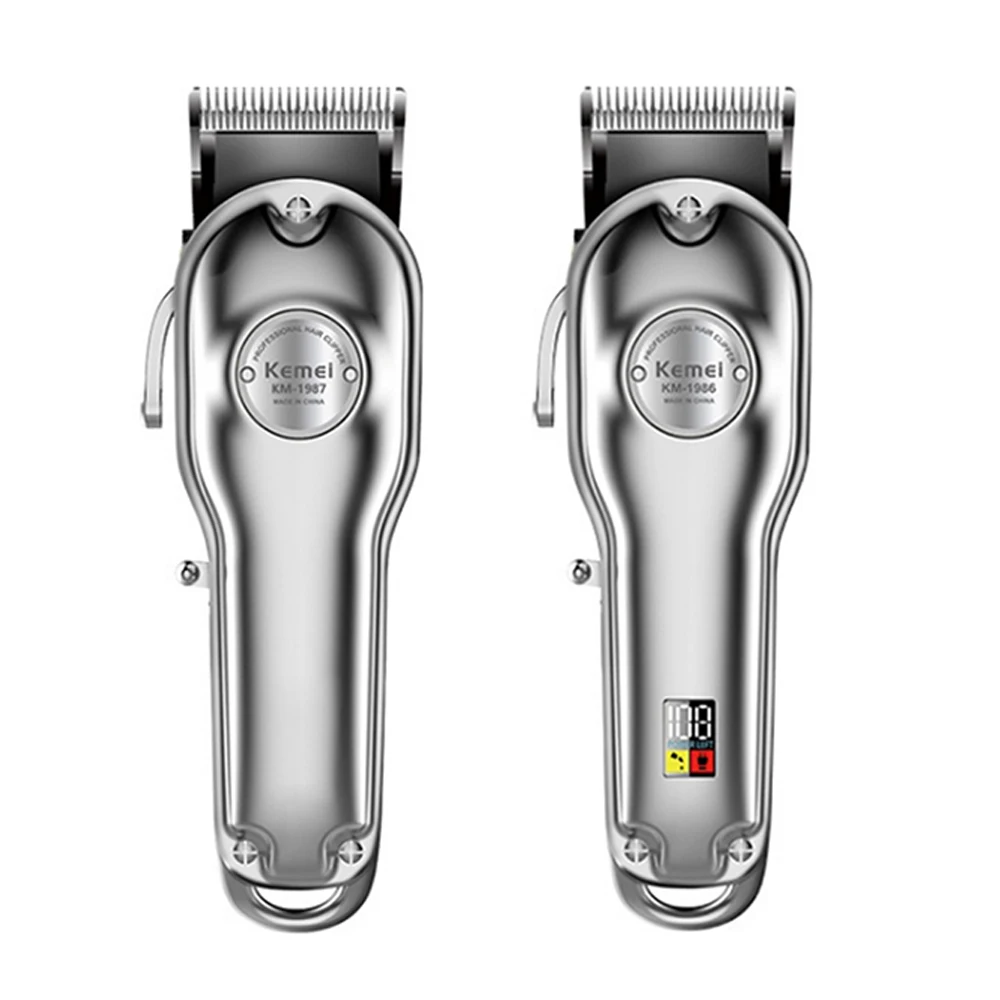 Электрическая машинка для стрижки волос с ЖК дисплеем цифровой беспроводной