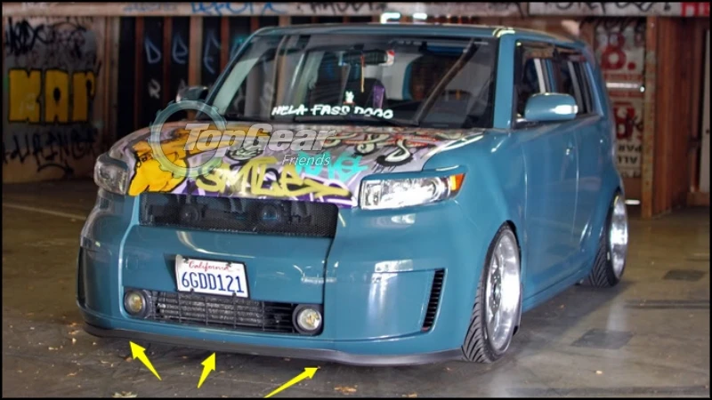 Для TOYOTA bB для Daihatsu Coo бампер губа/передний спойлер TG тюнинга автомобилей/комплект