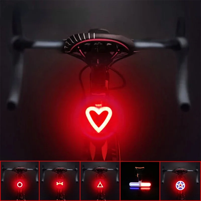 

Bicycle Tail Lights Led Cycling Light USB Rechargable Mountain Bike Light Tail Light for Night Road Bike Taillight Equipment