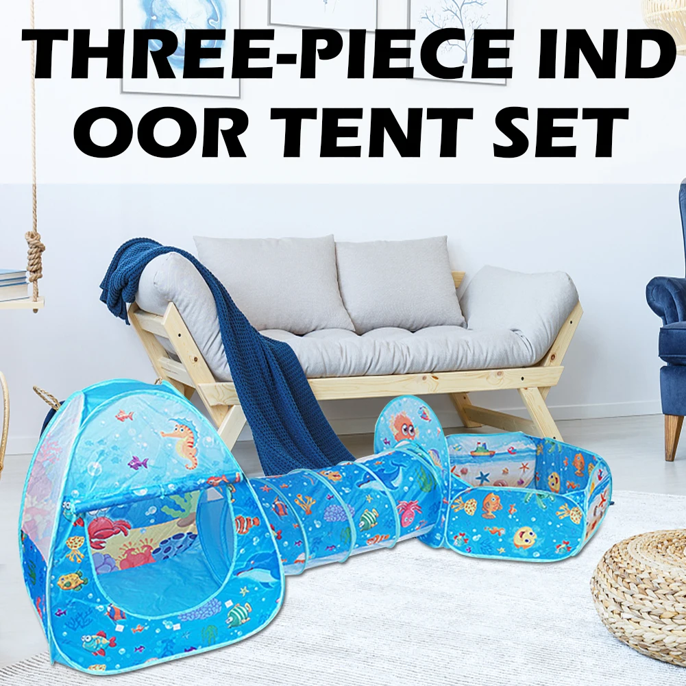 Обнаружения трубки туннельная палатка игрушки Игровая Детские океан шариков