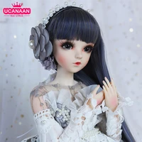 ucanaan 13 bjd doll 60cm 18 ball joint doll palace princess style with full outfits dress wig shoes makeup girls dress up toys