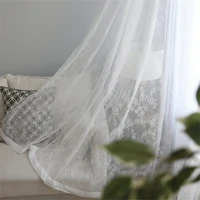 white lace sheer curtains for living room bedroom window tulle european kitchen curtains short drapes home decor