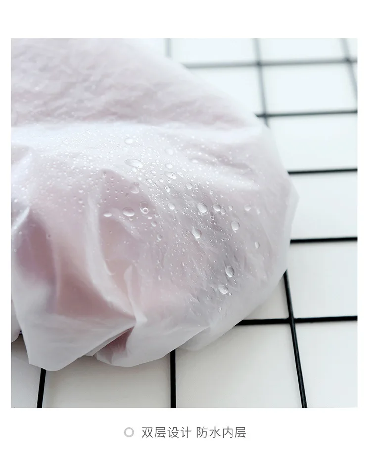 Двухслойная водонепроницаемая шапочка для душа пылезащитный колпачок