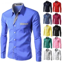 2021 hot sale new fashion camisa masculina long sleeve shirt men slim fit design formal casual brand male dress shirt size m 4xl