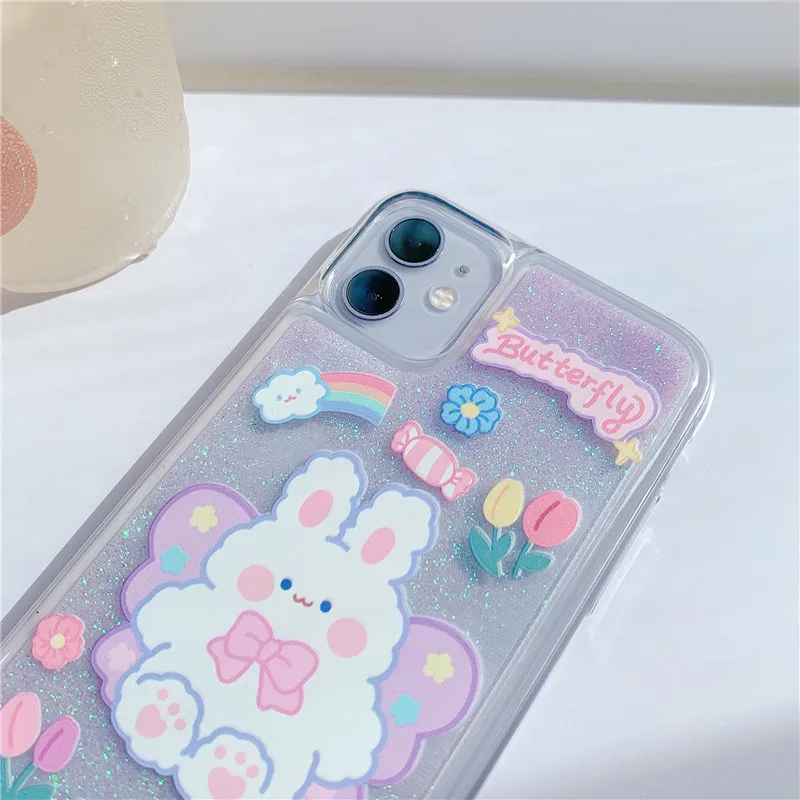 Модный Блестящий чехол с жидким песком для iPhone 12 11 Pro Max 7 8 Plus SE 2020 X XR XS силиконовые