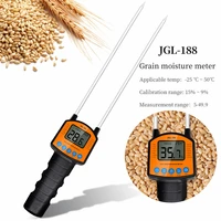 digital grain moisture meter jgl 188 hygrometer with measuring probe for corn wheat rice bean peanut sorghum humidity tester