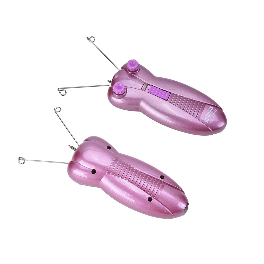 1 шт. электрический эпилятор для лица и Defeatherer хлопок нить бритва женщин розовый