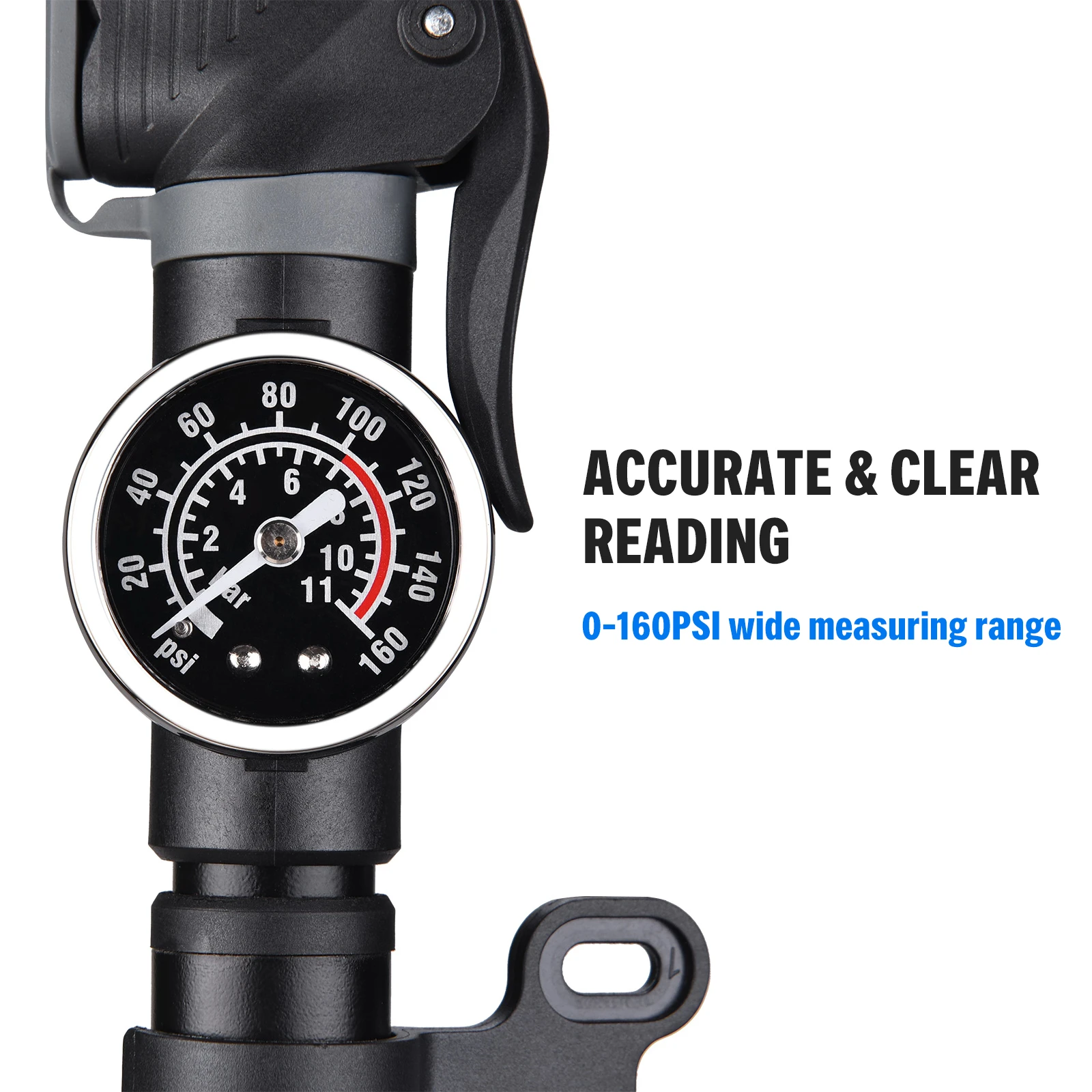 Велосипедный воздушный насос с манометром комплект для ремонта шин и клапанов