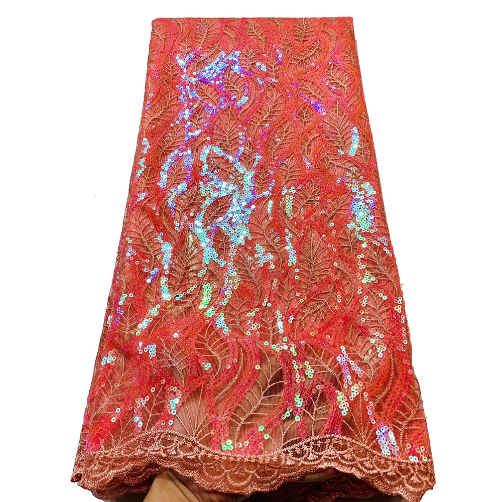 

Sinya Embroidery Sequence African French Net Glitter Mesh Tulle Nigerian Wedding Bridal Lace Organza Sequins DIY Dress Materials