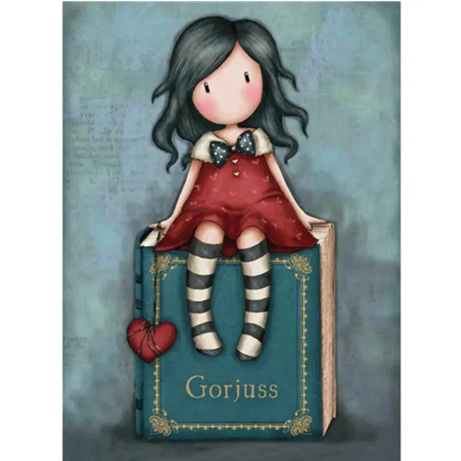 

Набор для алмазной живописи 5D DIY с круглыми стразами, картины для кукол, набор для мозаики с рисунком Стразы, творчество