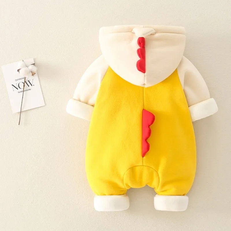 

2020 Baby Winter Snowsuit Plus Velvet Thick Baby Girls Jumpsuit 0-18M Newborn Romper Baby Boys Overalls Infant Toddler Coat