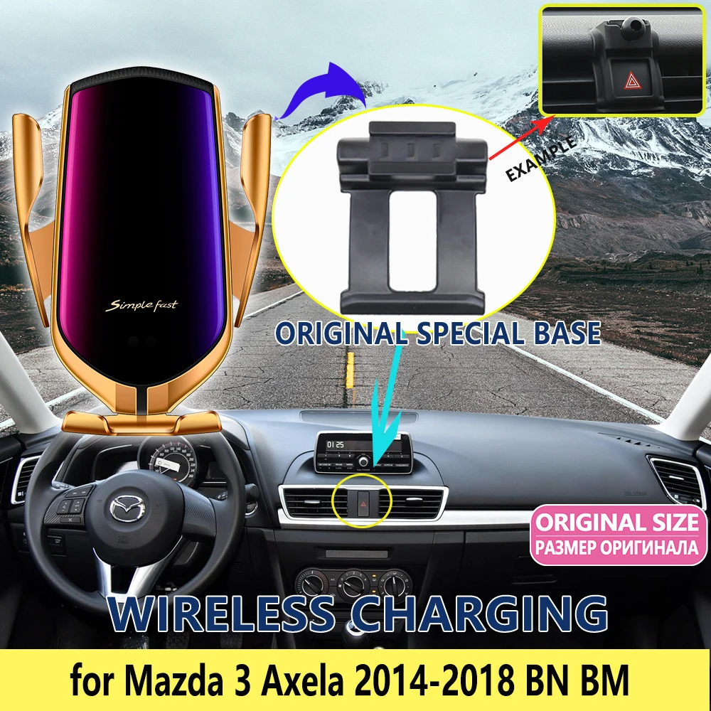 Автомобильный мобильный телефон держатель для Mazda 3 Mazda3 Axela BM BN 2014 2015 2016 2017 2018