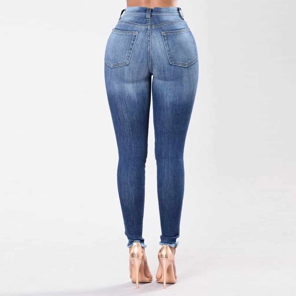 SAGACE сексуальные женские джинсовые брюки с вышивкой высокая эластичность