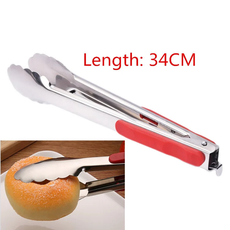 red-34CM Кухонные принадлежности, противоскользящая силиконовая насадка для супа, воронка для горшков Cozinha, кастрюль и миски и банки, кухонные гаджеты - Цвет: red-34CM